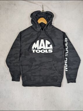 Mac Tools Hoodie Mens Size Medium Black Camo Graphic Pullover